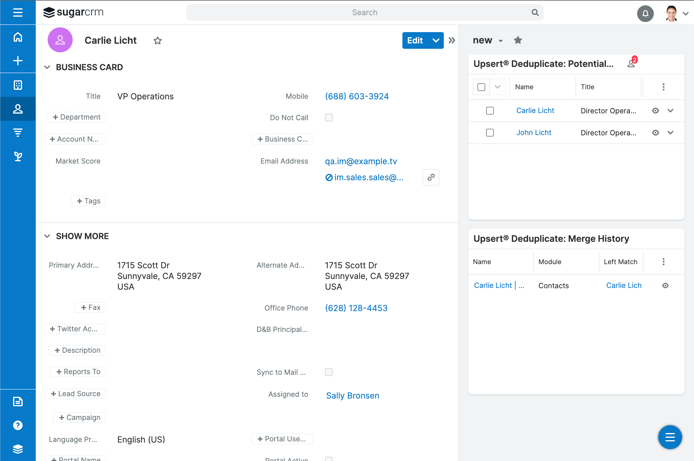 Upsert® Deduplicate